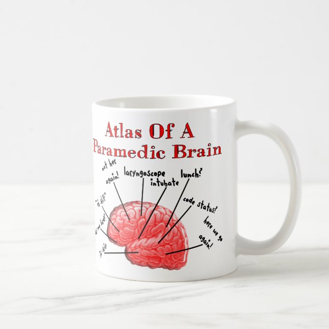 Kartbok av en paramedicinsk hjärnkaffemugg kaffemugg (Höger)