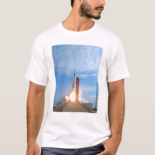 Kartboken Agena uppsätta som mål fordonliftoffen T-shirt (Framsida)