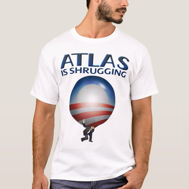 Kartboken rycker på axlarna skjortan t shirt (Framsida)