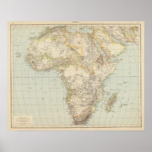 Kartbokkarta av afrikan poster