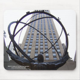 Kartbokskulptur och sten 30 i NYC Mousepad Musmatta