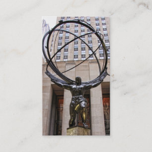 Kartbokstatyn, Rockefeller centrerar, NYC Visitkort