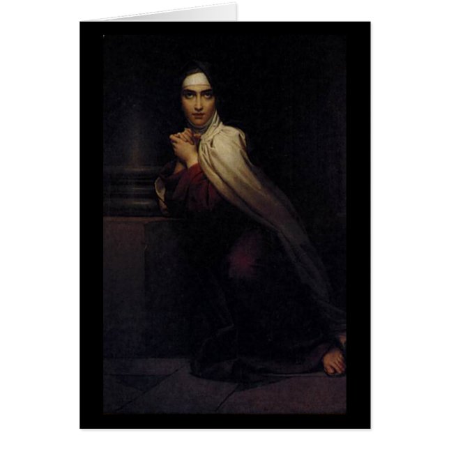 Karte Card - St Teresa of Ávila - François Gérard Hälsningskort (Framsidan)