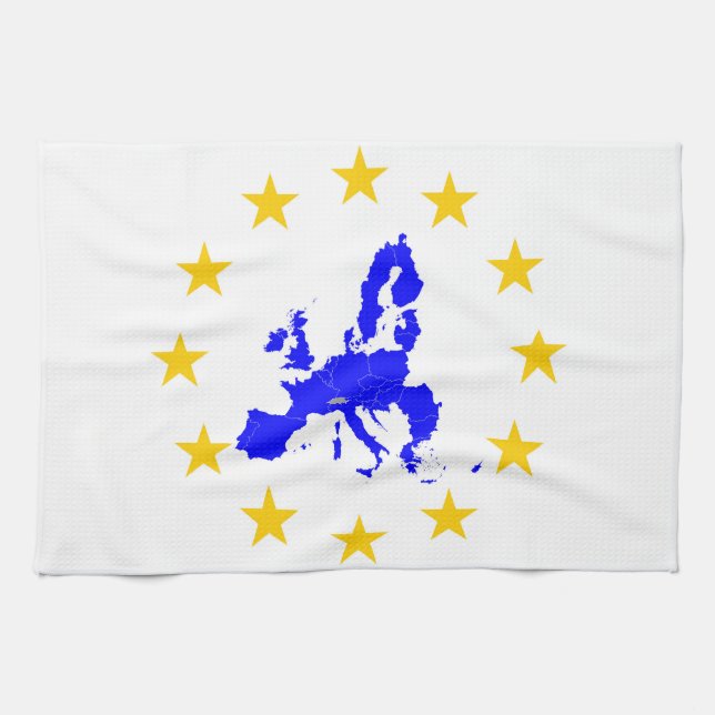 Karte der Europäischen Union mit Sternenkreis Kökshandduk (Horisontell)