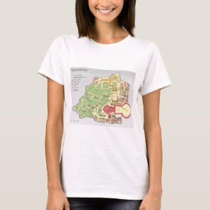 Karte derVatikanstadt Vatican City diagram T Shirt