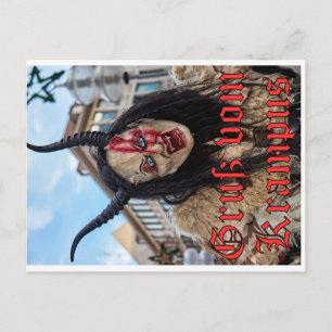 Karte Gruß vom Krampus Vykort