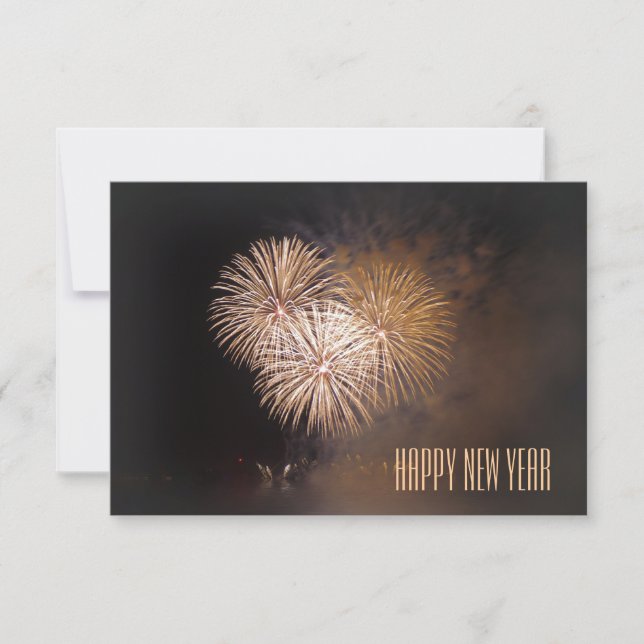 karte: happy new year inbjudningar (Framsida)