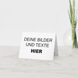 Karte komplett selbst gestalten kort