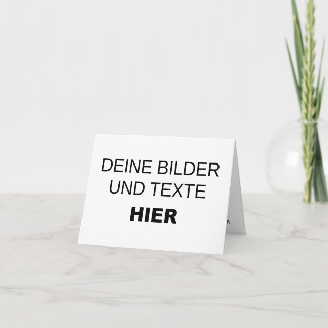 Karte komplett selbst gestalten kort (Framsida)