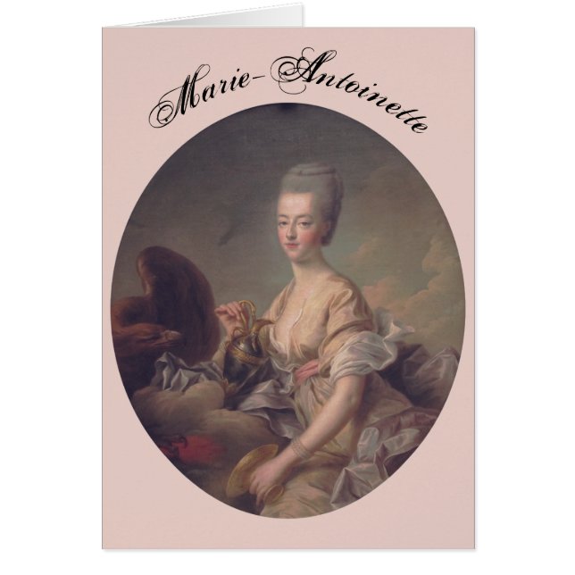 Karte – Marie-Antoinette – Card Hälsningskort (Framsidan)