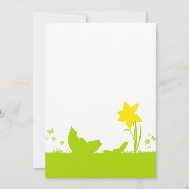 Karte Ostern Narzisse Eierschale (Framsida)