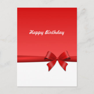 Karte Postkarte Schleife grattis på födelsedagen Vykort