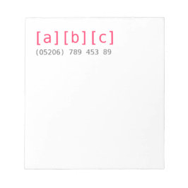 Kartenhaus | Geschäftsausstattung Anteckningsblock