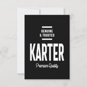 Karter Personlig Namn Birthday Gift OSA Kort