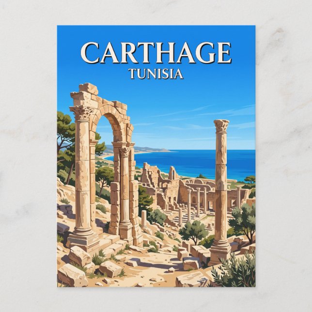 Karthago Tunisien Vykort (Framsida)