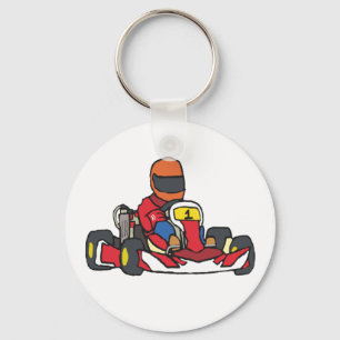 Karting Go-Kart Nyckelring