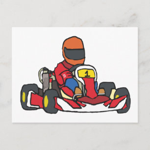 Karting Go-Kart Vykort