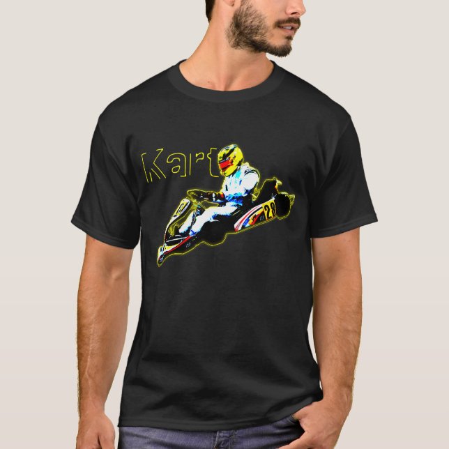 Karting i gult t shirt (Framsida)