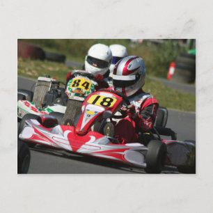 Karting Karts minimum tävla för motoriska idrottså Vykort