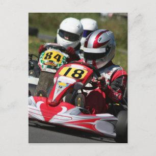 Karting Karts minimum tävla för motoriska idrottså Vykort