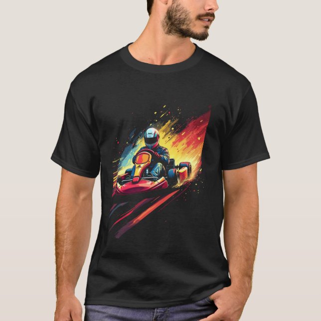 Karting, motorsport t shirt (Framsida)