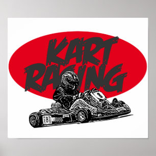 Karting tävling poster