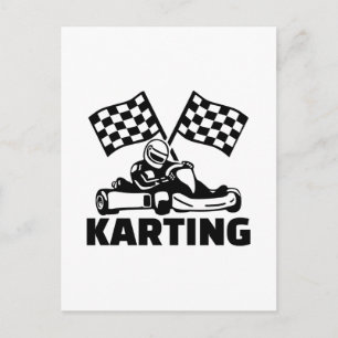 Karting Vykort