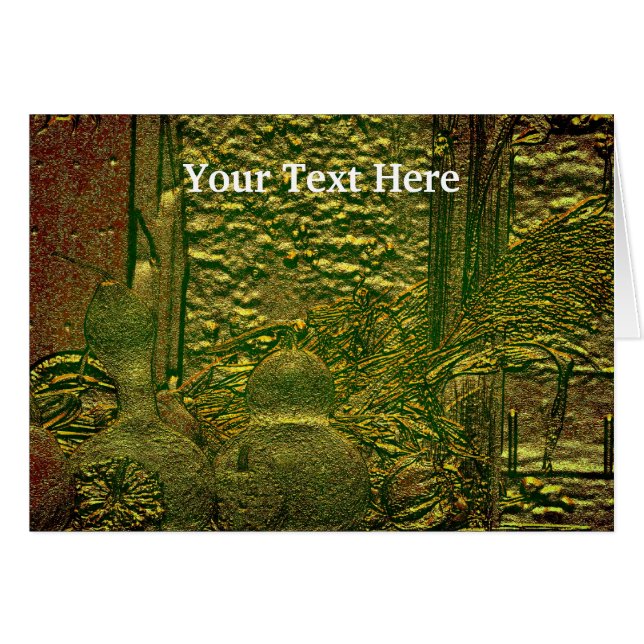 Kartkort för höstkurvor hälsningskort (Framsidan Horizontal)