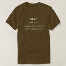 Kartlägg Rolig Äventyr Definition Med Vit Text T Shirt