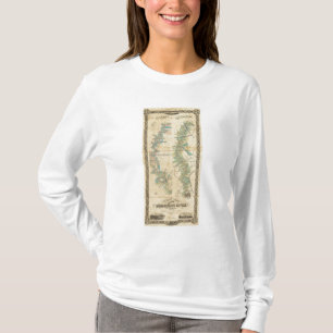 Kartlägga av det lägre Mississippiet River T-shirt
