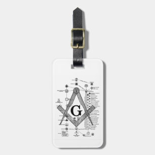 Kartlägga av Masonic grader Bagagebricka