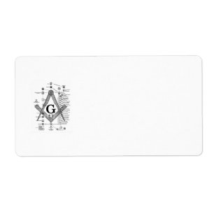 Kartlägga av Masonic grader Fraktsedel