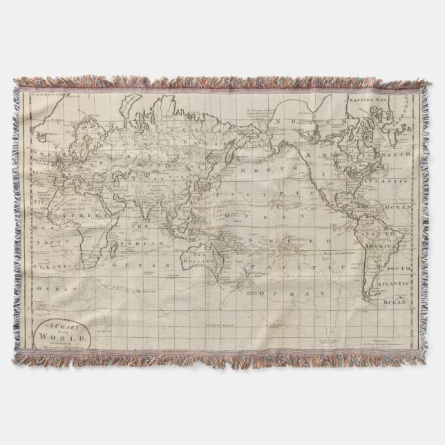 Kartlägga av världen filt (Framsidan)