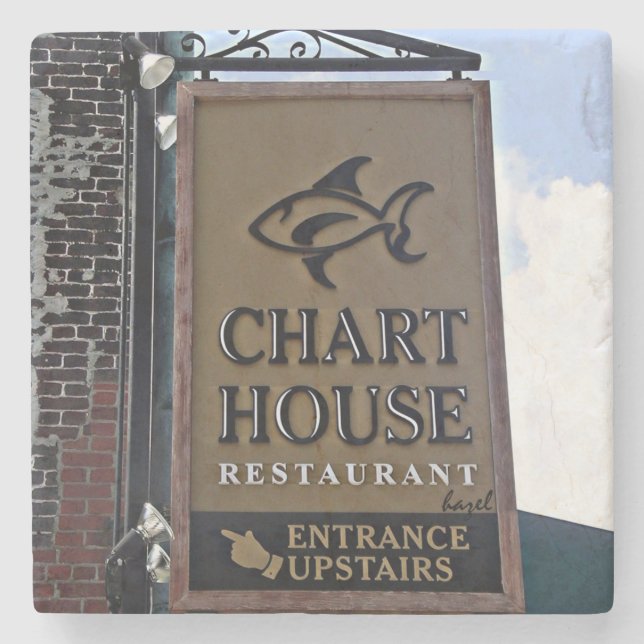 Kartlägga huset, savannahen, Georgia Underlägg Sten (Framsidan)