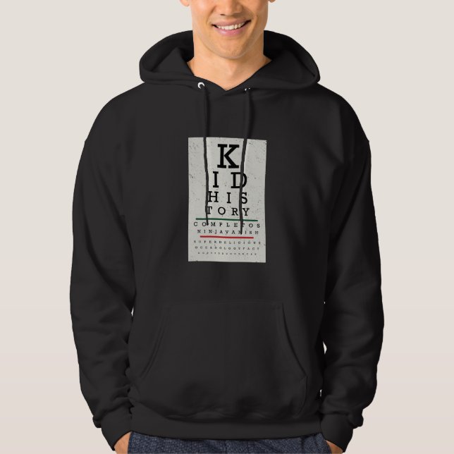 "Kartlägger det ungehistorie" ögat Sweatshirt Med Luva (Framsida)