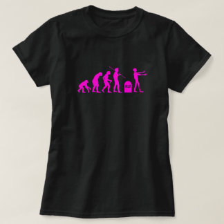 Kartlägger evolutions- evolution för Zombie rolig T-shirt