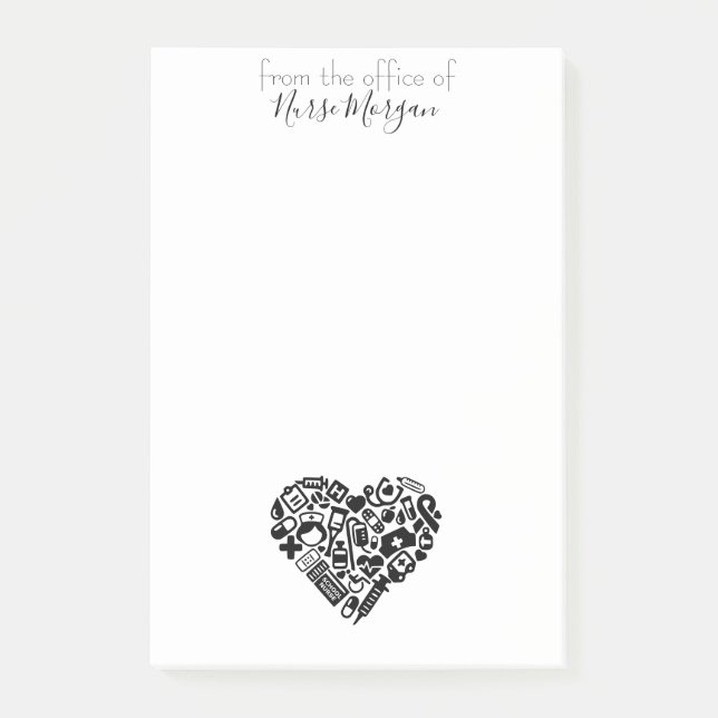 Kartläggning av skolsjuksköterskor post-it block (Framsida)