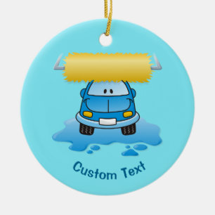 Kartläggning tecknad keramiskt ornament
