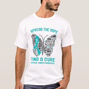 Kartläggningsgåvor från Cervical Cancer Awarene T Shirt