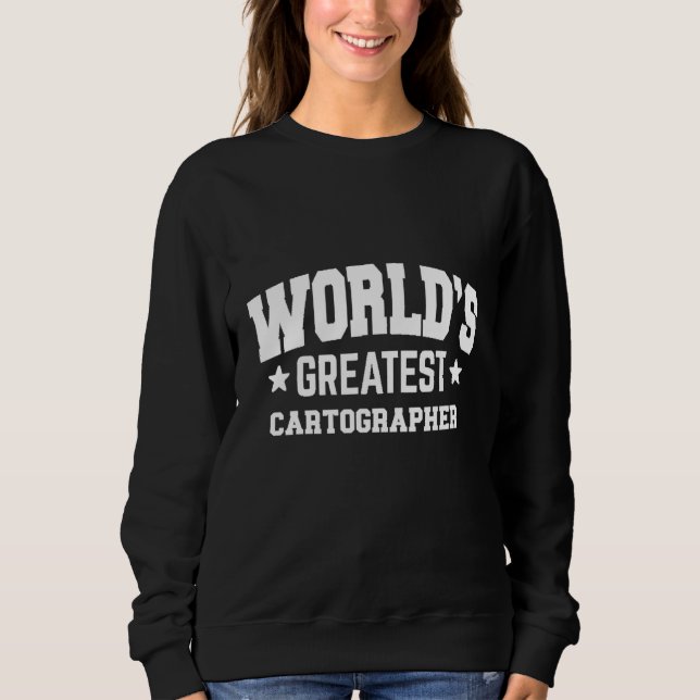 Kartograf Världens Bästa 2:a Dekorations Tema T Shirt (Framsida)