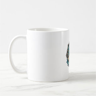 Kartografi Katt Rolig Katt Älskare Design - Karta Kaffemugg