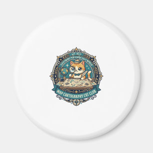 Kartografi Katt Rolig Katt Älskare Design - Karta Magnet