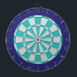 Kartong: Ljust Silver, turkos och marin flotta Piltavla<br><div class="desc">Ljust Silver,  turkos och Färgad Dart Board Game,  inklusive 6 brass Darts</div>
