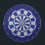 Kartong: Silver Grått, blå och marin Darttavla<br><div class="desc">Silver Grått,  blått och marinerat Färgad Dart Board Game,  inklusive 6 brasmördare</div>