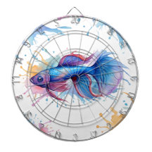 Kartong - Vattenfärgsserie: Betta Fish
