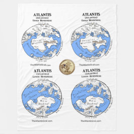 Kartor Atlantis - Fleece Blanket