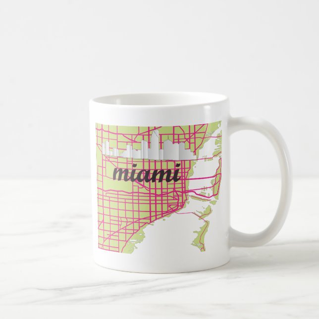 kartor Miami Kaffemugg (Höger)