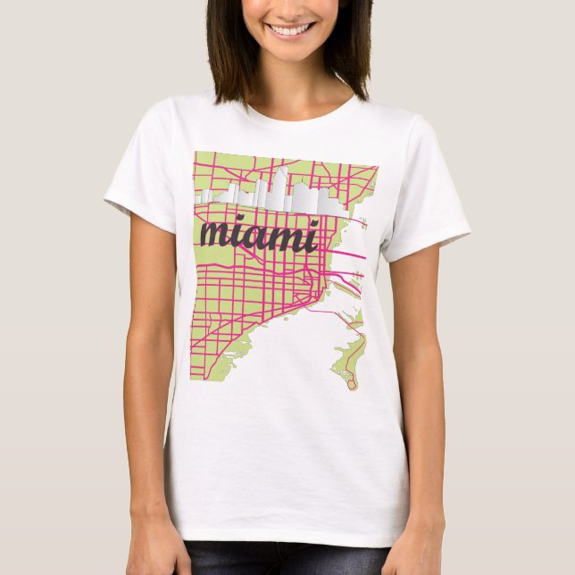 kartor Miami Tee Shirt (Framsida)
