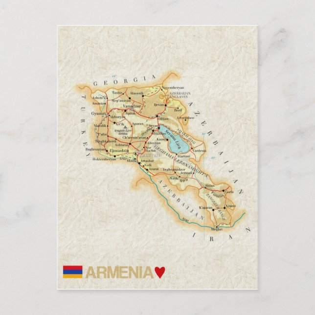 KARTPOSTKORT ♥ Armenien Vykort (Framsida)
