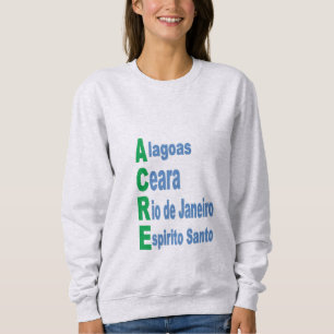 KARTskjortaska BRAZIL TOURISM för kvinnor T Shirt
